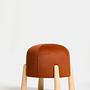 Floki Pouf Woven Fabric Orange 0