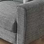 Flavia 3 Sitzer Schlafsofa Leinen Grau 3