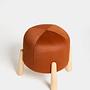 Floki Pouf Woven Fabric Orange 2