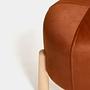 Pouf Floki in tessuto a trama arancione 4