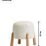 Floki Pouf Webstoff Weiß 6