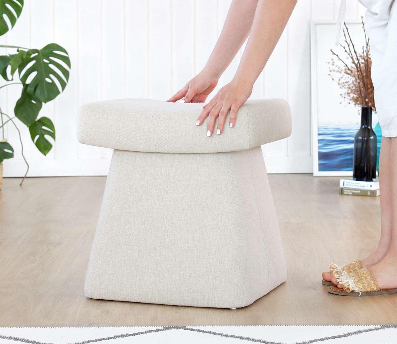 Gurrata Stool Cotton Cream 2