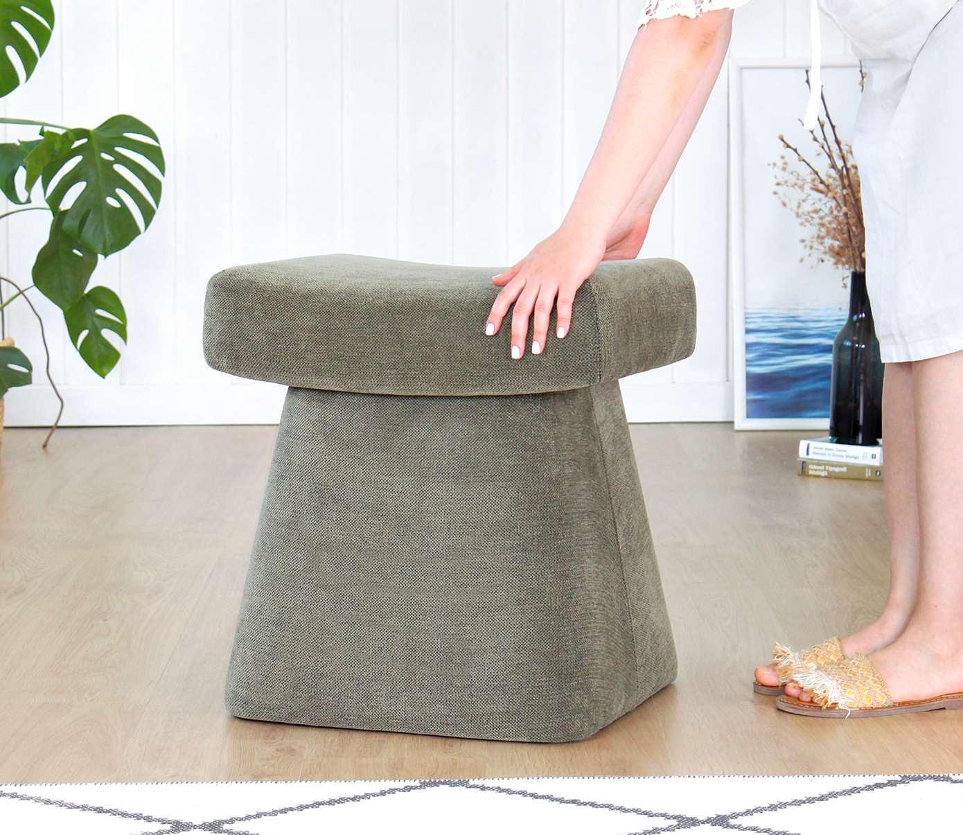 Gurrata Stool Cotton Green 2