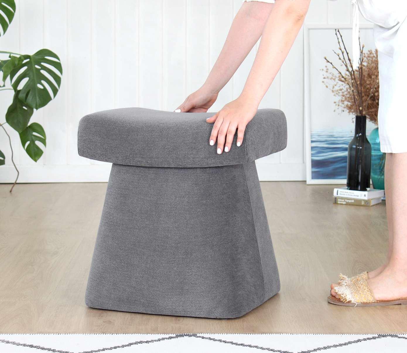 Gurrata Stool Cotton Grey 2