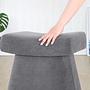 Sgabello Gurrata Cotone Grigio 3