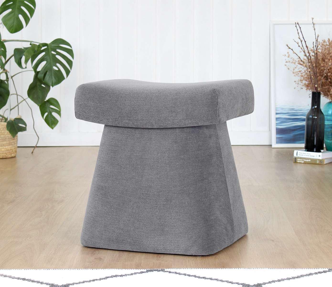 Gurrata Stool Cotton Grey 1