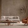 Hera 3 Seater Sofa Polyester Cream 1