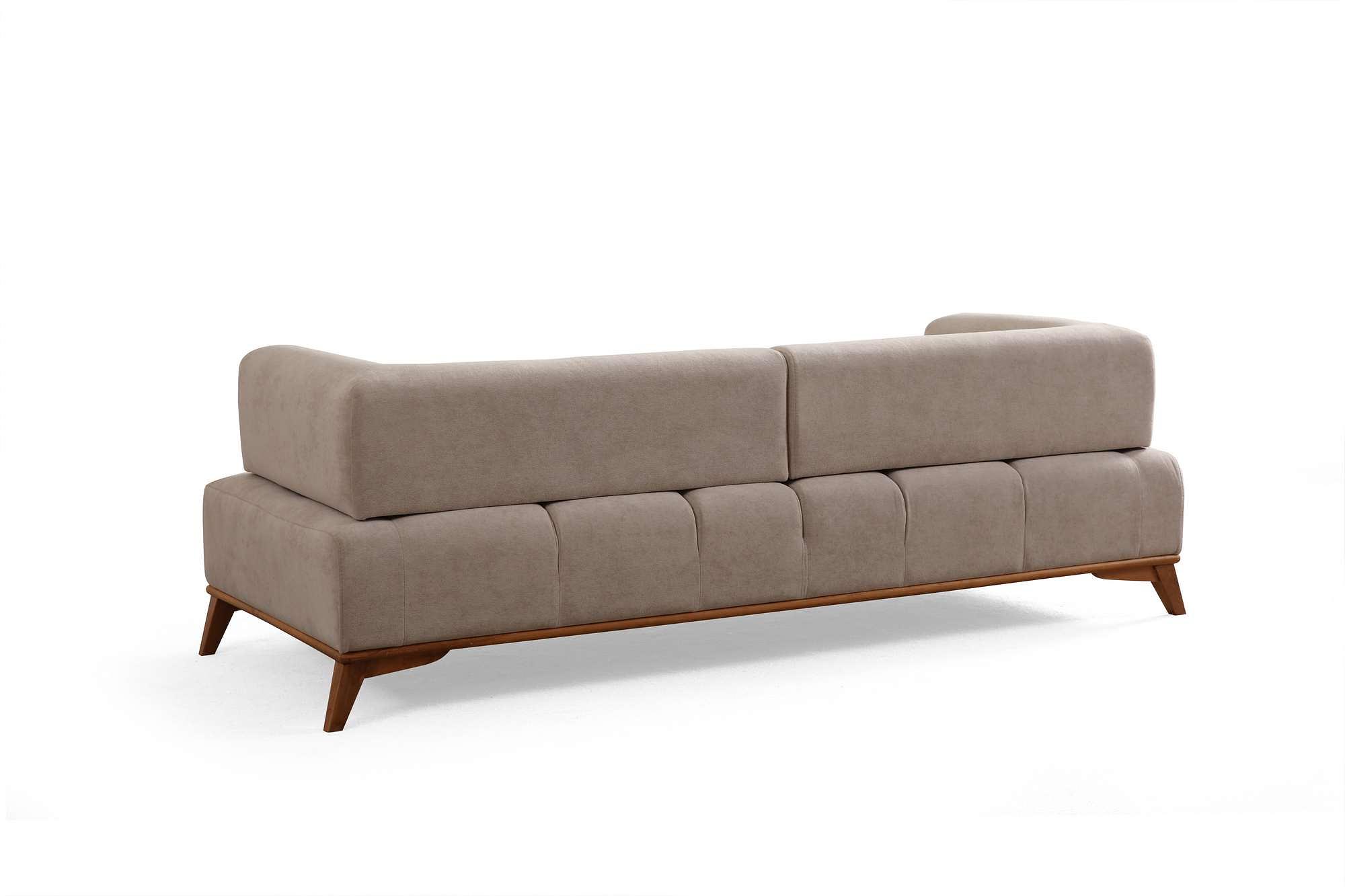 Hera 3 Sitzer Sofa Polyester Creme 6