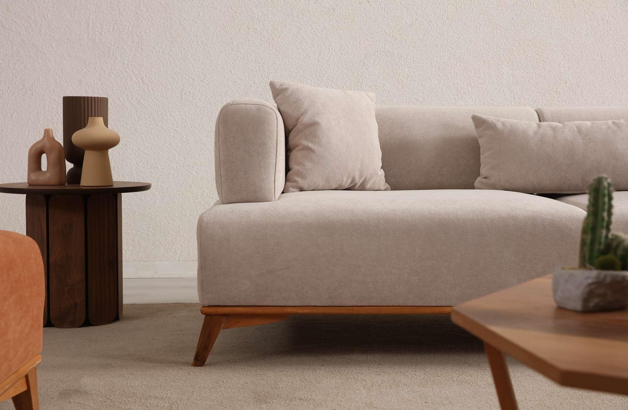 Hera 3 Seater Sofa Polyester Cream 3