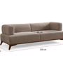 Hera 3 Sitzer Sofa Polyester Creme 9