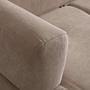 Hera 3 Seater Sofa Polyester Cream Black 4