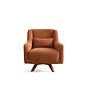 Hera Wingback Chair Polyester Orange 4