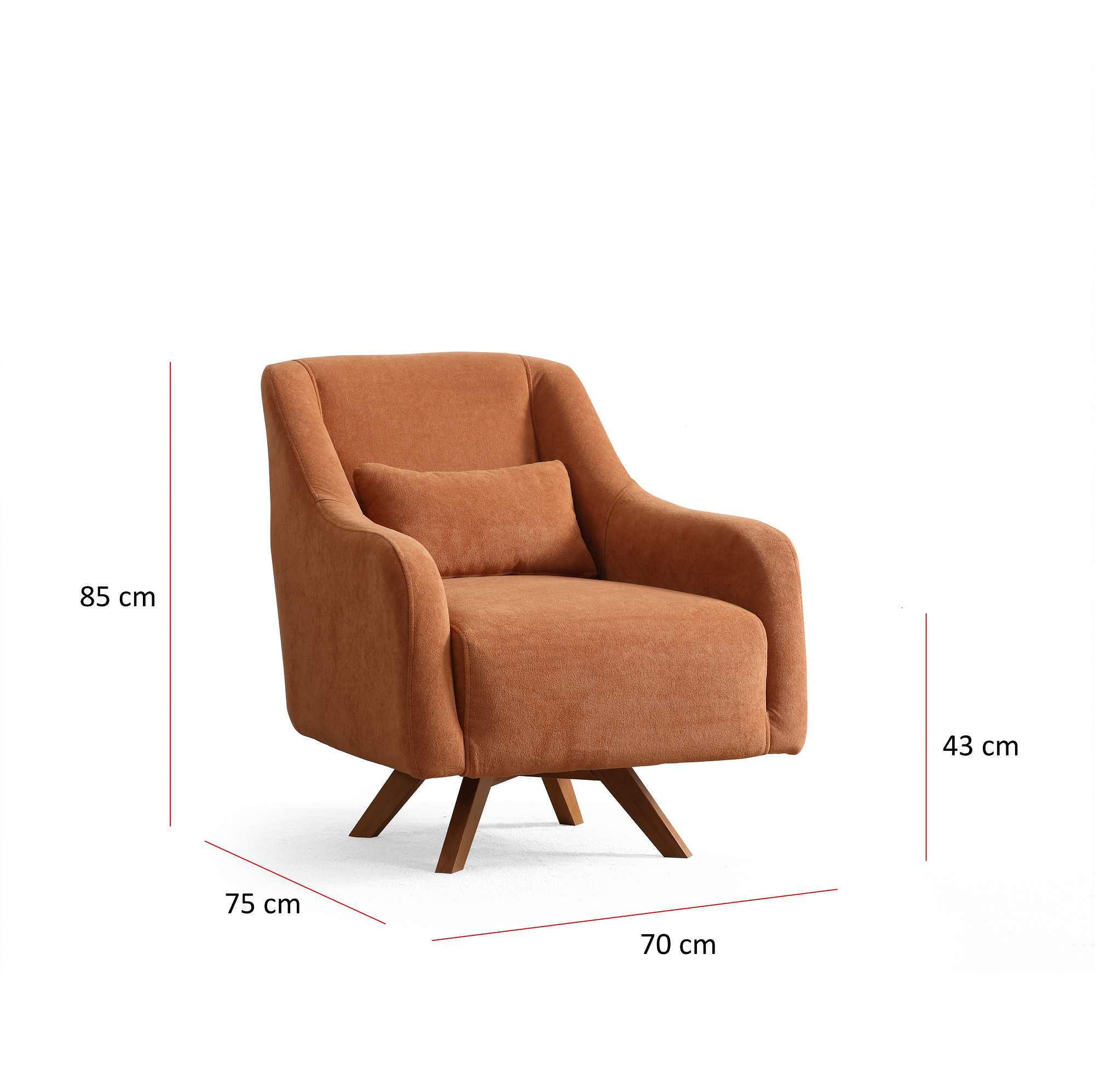 Hera Ohrensessel Polyester Orange 6