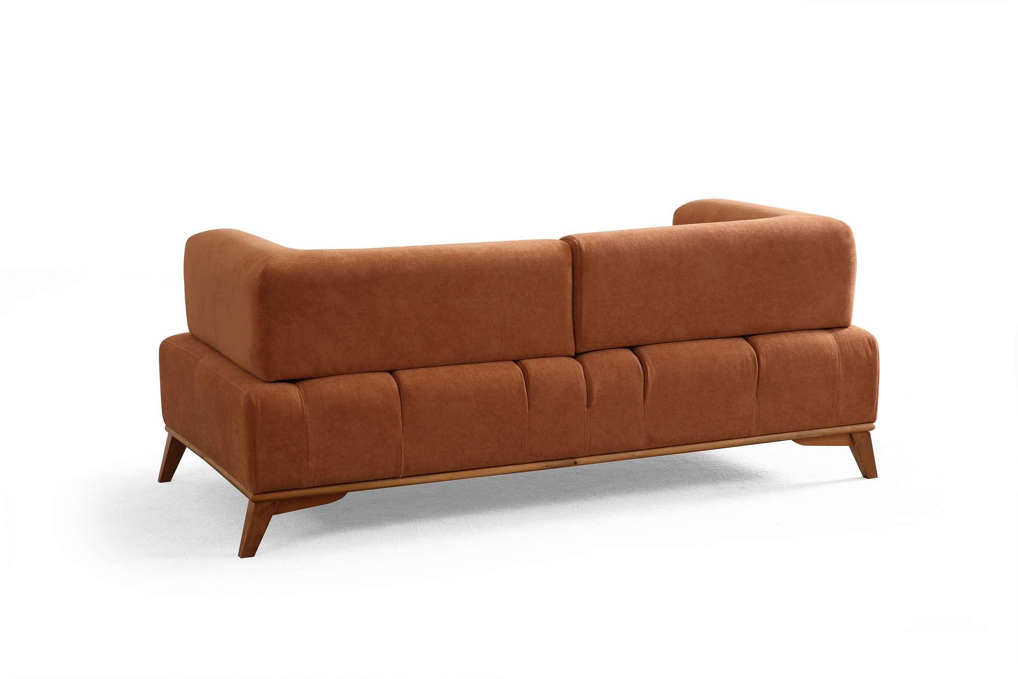 Hera 2 Seater Sofa Polyester Orange 5
