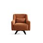Hera Wingback Chair Polyester Orange Black 0