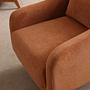 Hera Wingback Chair Polyester Orange 2
