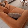 Hera 2 Sitzer Sofa Polyester Orange Schwarz 3