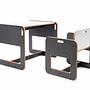 Dove Children's Table Set of 2 MDF White Anthracite 6