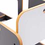 Dove Children's Table Set of 2 MDF White Anthracite 7