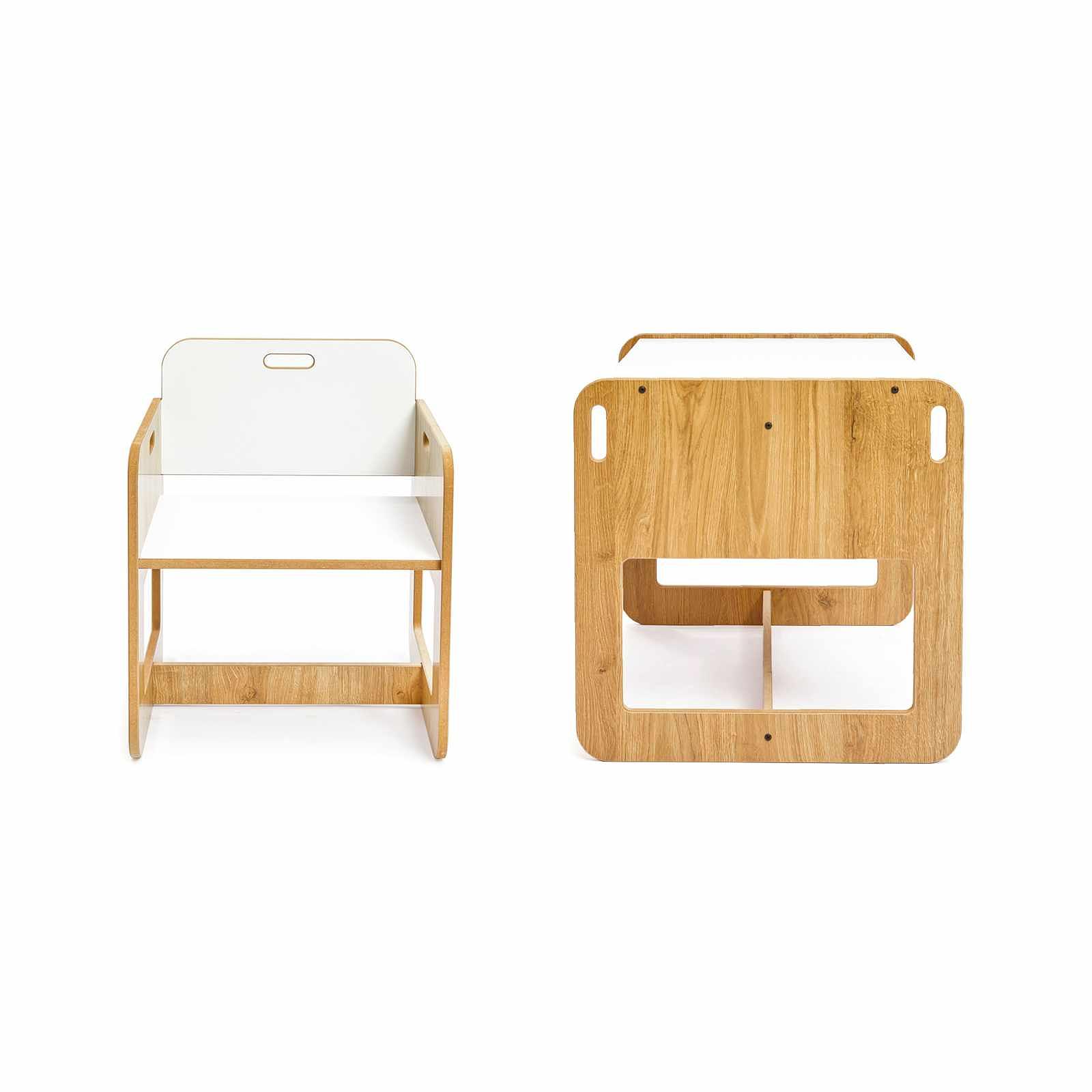 Dove Children's Table Set of 2 MDF White Natural 6