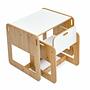 Dove Children's Table Set of 2 MDF White Natural 5
