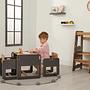 Dove 2 Children's table set of 3 MDF Black Natural 3