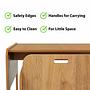 Dove 2 Children's table set of 3 MDF Black Natural 10