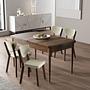 Exve Dining Group 5-piece Set Wood-based Material Cream Baroque 1
