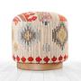 Ferruz Hocker Baumwolle Leinen Beige 2
