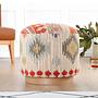 Ferruz Stool Cotton Linen Beige 1