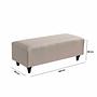 Flavia Pouf Leinen Beige 5