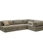 Kanyon Corner Sofa Bed Corduroy Beige 0