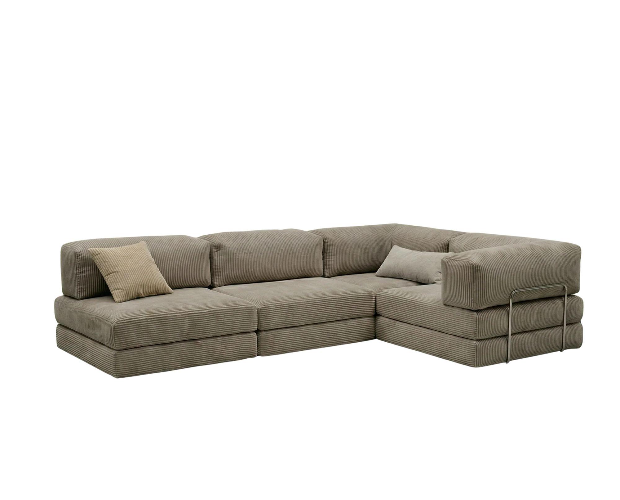 Kanyon Eckschlafsofa Cord Beige 0