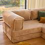 Kanyon Corner Sofa Bed Corduroy Beige 10