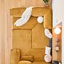 Kanyon Eckschlafsofa Cord Senfgelb 8