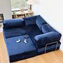 Kanyon Eckschlafsofa Cord Dunkelblau 3