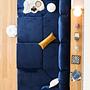 Kanyon Corner Sofa Bed Corduroy Dark Blue 6