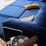 Kanyon Eckschlafsofa Cord Dunkelblau 9