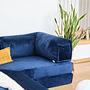 Kanyon Corner Sofa Bed Corduroy Dark Blue 10