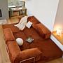 Kanyon Corner Sofa Bed Corduroy Brick Red 6