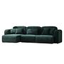 Kuba Corner Sofa Velvet Green 5