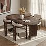 Meridia 4 Dining Group 5-piece Set Wood-based Material Beech Wood White 1