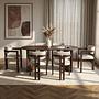 Meridia 6 Dining Group 7-piece Set Wood-based Material Beech Wood White 2