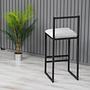 Nordic Bar Stool Metal Cream 3