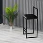 Nordic Bar Stool Metal Black 2