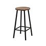 Mora Stool Wood-based Material Black 1