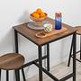 Mora Stool Wood-based Material Black 4