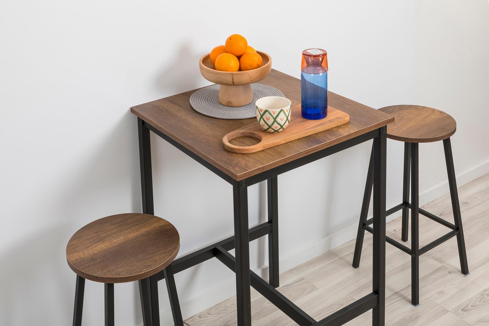 Mora Stool Wood-based Material Black 4