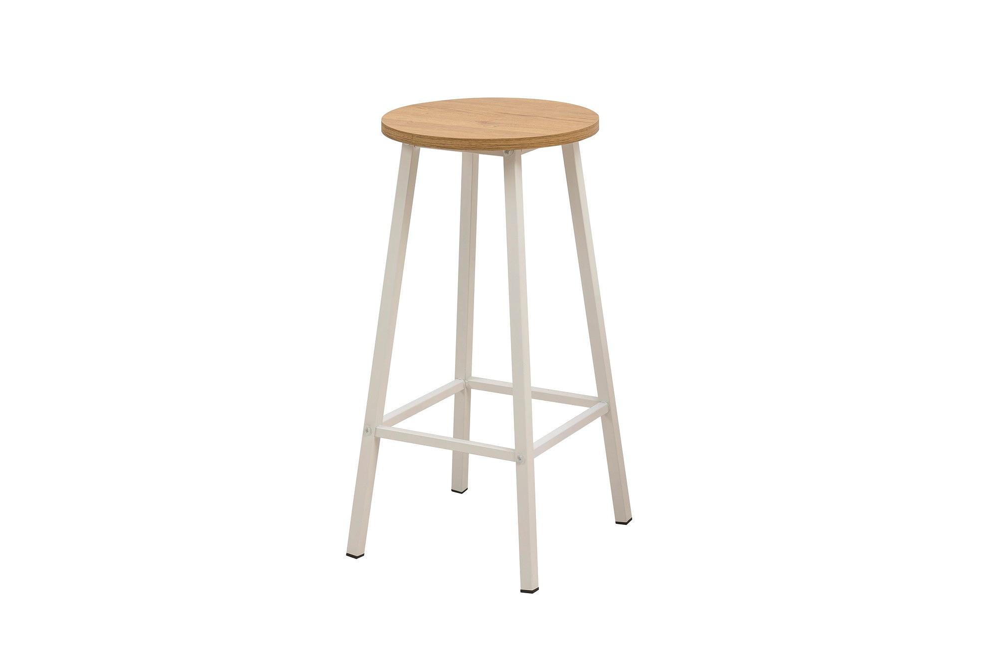 Mora Stool Wood-based material Karina White 0