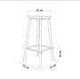 Mora Stool Wood-based material Karina White 6